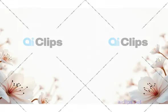 Delicate Floral Background with Soft White Flowers