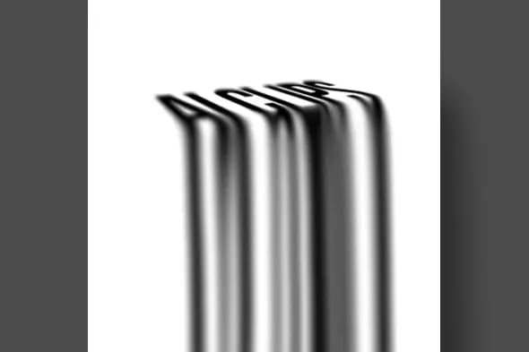 Black & White Melted Drip Text Effect