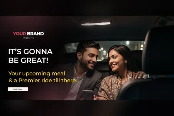 Luxury Cab Service Promotional Banner Template