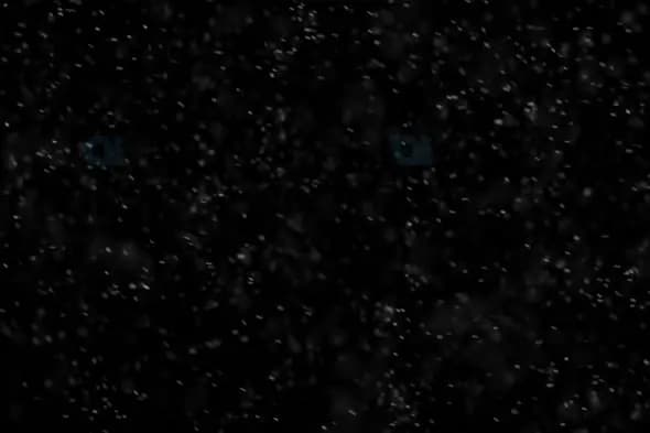 Heavy Snowfall in Darkness – Intense Winter Particle Motion