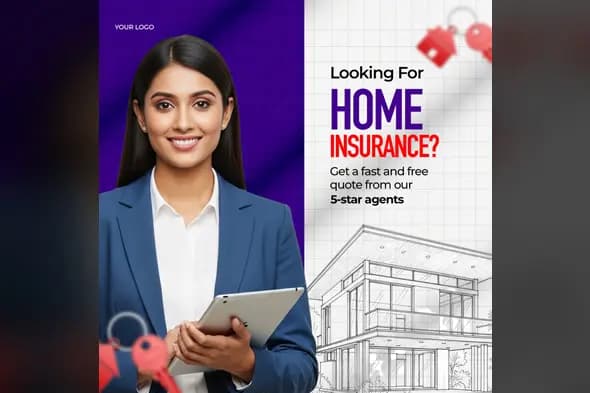 Property Insurance Ad Template