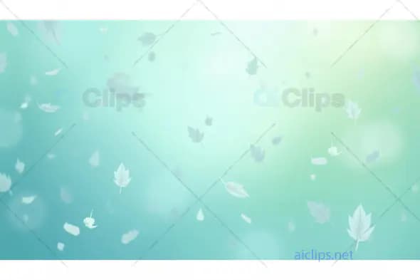Floating Leaves on a Soft Gradient Background – Tranquil Nature Design