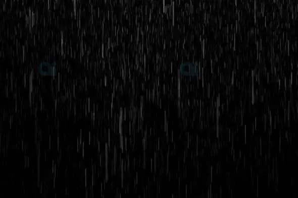 Heavy Rainfall in Dark Background - Atmospheric Weather Effect
