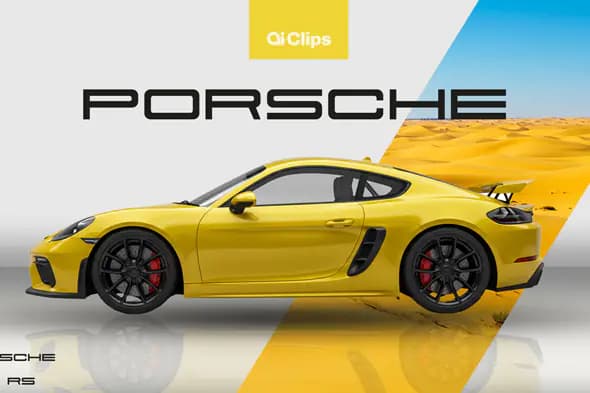 Porsche 718 GTS RS Desert Showcase Template