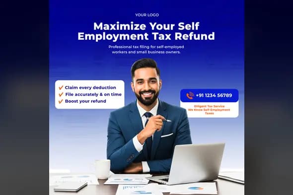 Professional Tax Advisor Social Media Template