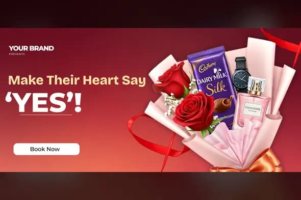 Romantic Gift Bundle Promotion Banner Template