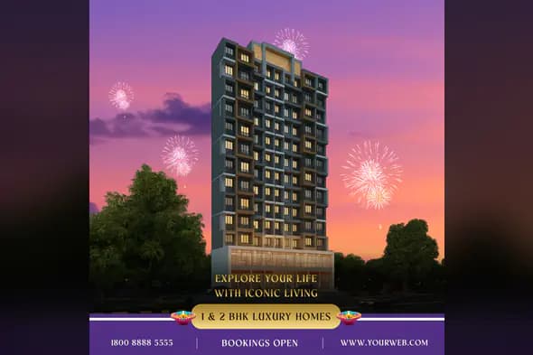 Luxury Apartment Launch Advertisement Template