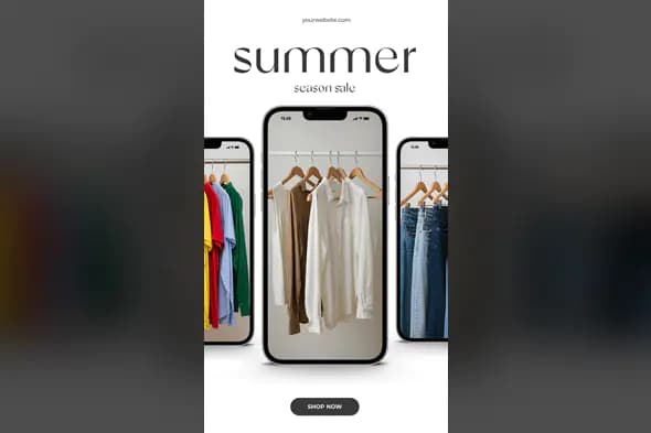 Summer Season Sale Mobile Template