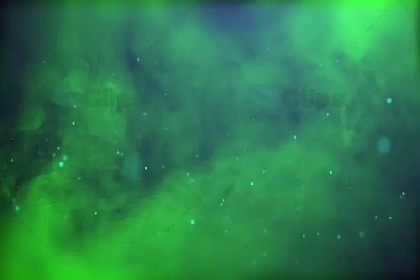 Green Smoke and Particle Overlay - Enigmatic Atmosphere