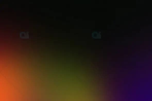 Dark to Vibrant Gradient with Orange, Green, and Purple Tones Background