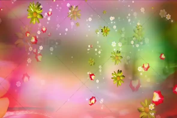 purple floral animation, fantasy garden, floating flowers, dreamy flower background, wedding video b