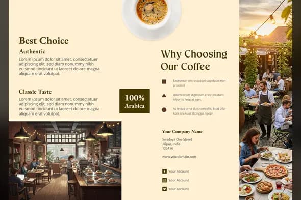 Premium Coffee Shop Marketing Template