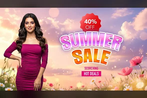 Whimsical Summer Fashion Sale Promo