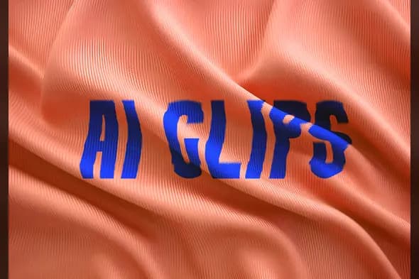 Peach Wrinkled Cloth Fabric Texture Text Mockup