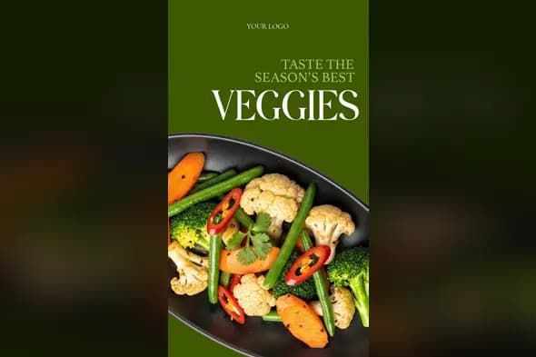 Seasonal Vegetable Promotion Story Template