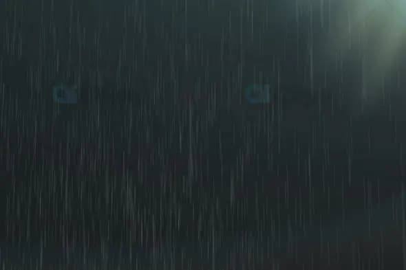 Soft Rainfall with Subtle Lighting - Atmospheric Nature Effect