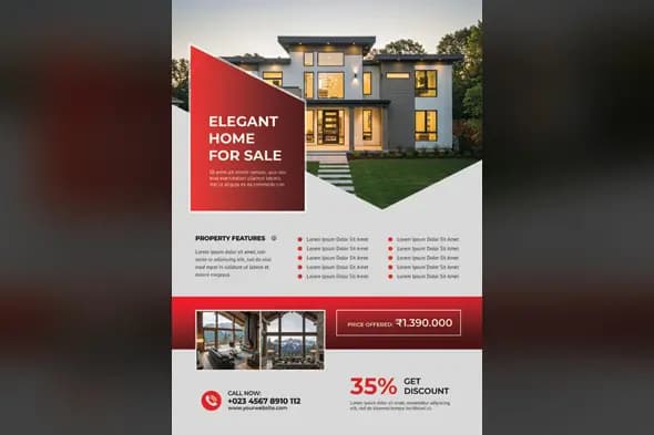 Modern Real Estate Property  Flyer Template
