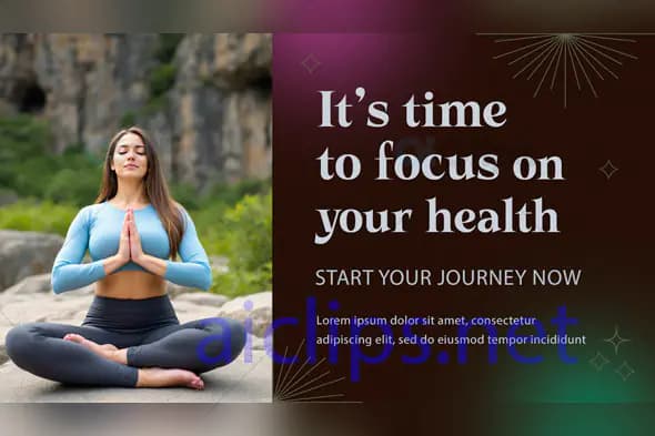 Health and Wellness Motivation Banner PSD Template