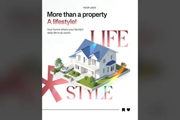 Dream Home Real Estate Ad Template