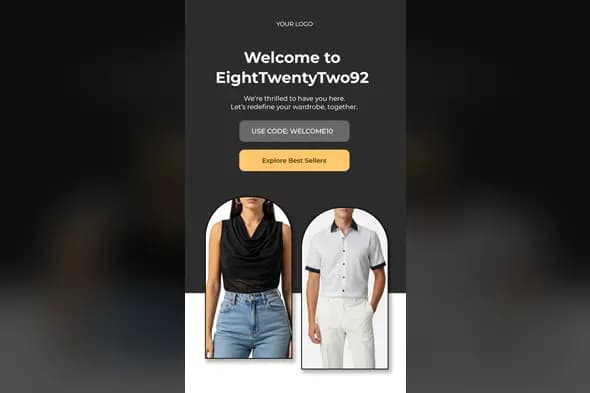 Chic Fashion Welcome Offer Template