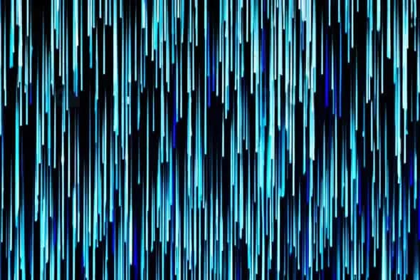 Vertical Blue Light Streaks – Futuristic Digital Data Motion
