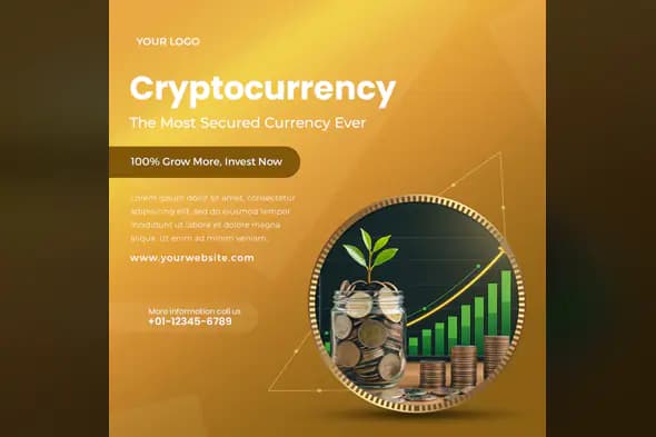 Cryptocurrency Investment Promotional Template