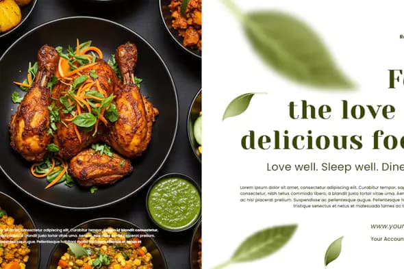 Gourmet Food Photography Template