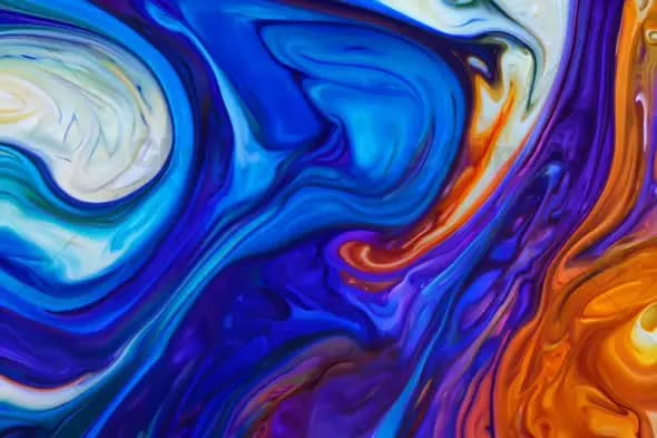 Abstract Liquid Color Swirl Motion Art