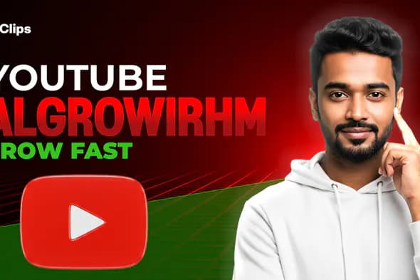 YouTube Growth Thumbnail Template with Indian Creator