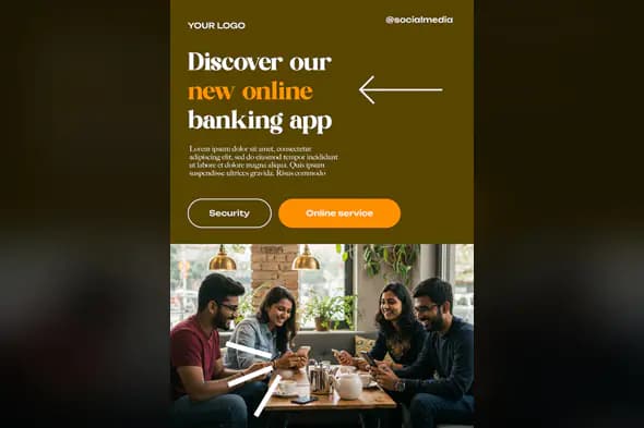 Online Banking App Promotion Template