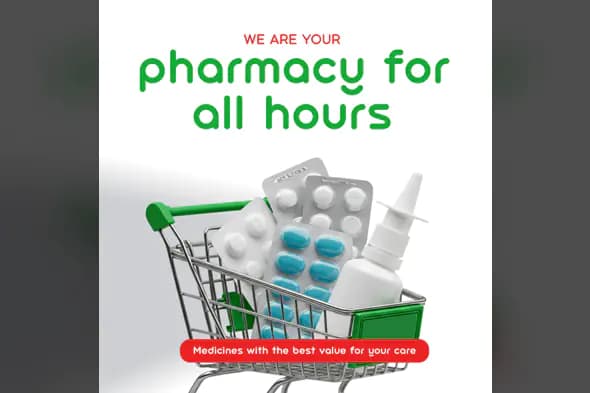 24/7 Pharmacy Service Banner Design