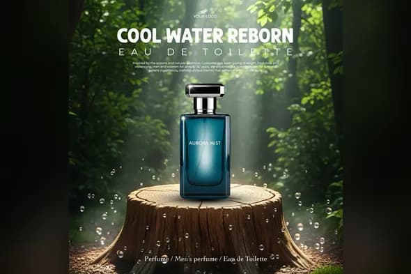 Lush Forest Fragrance Ad Template