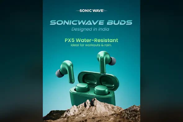 Water-Resistant Earbuds Product Promotion Template