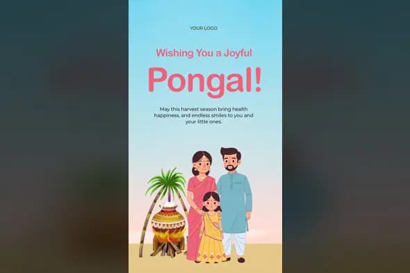 Happy Pongal Festival Story Template