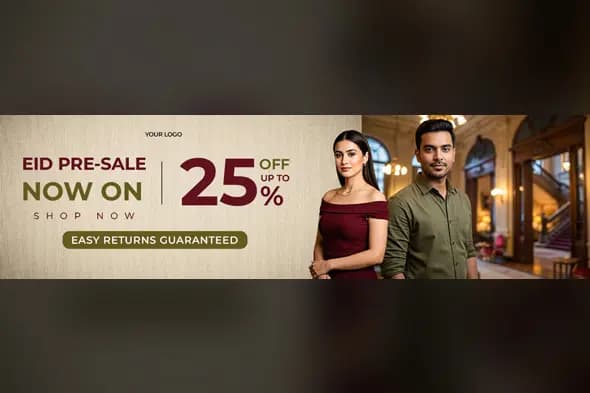 Festive Fashion Sale Banner Template