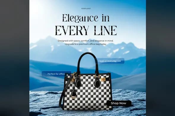 Sophisticated Fashion Bag Promo Template