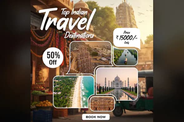 Top Indian Travel Destinations Template