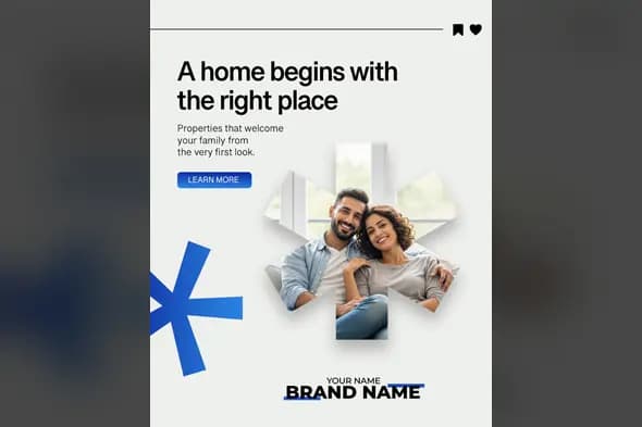 Elegant Real Estate Social Media Post