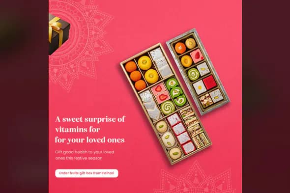Festive Fruit Gift Box Promotion Template