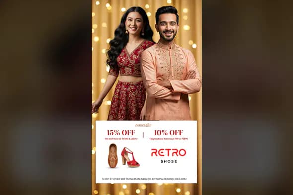 Festive Footwear Promotion Template