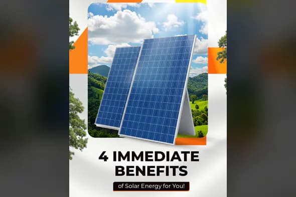 4 Immediate Benefits of Solar Energy PSD Template