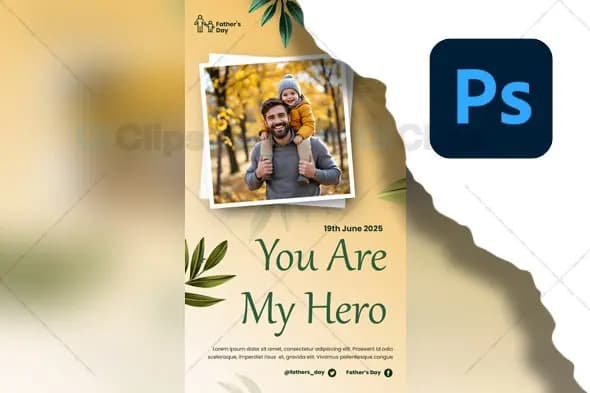 Father’s Day Celebration PSD Template
