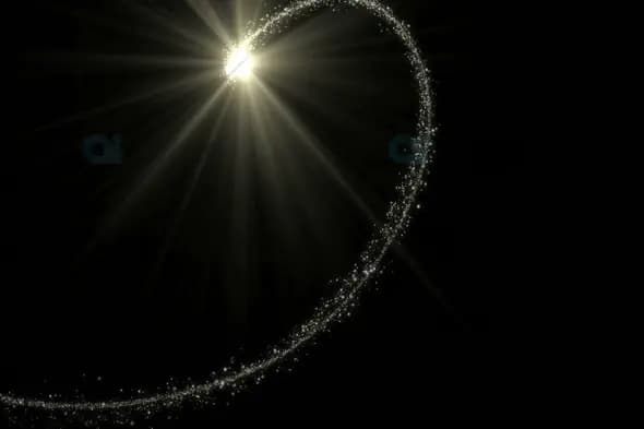 Magical Swirling Light and Particle Trail Animation