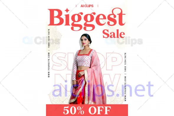 Traditional Fashion Sale PSD Template