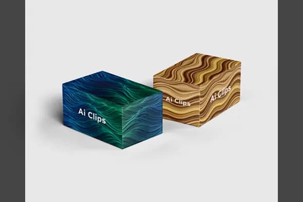 Dual Texture Box Mockup