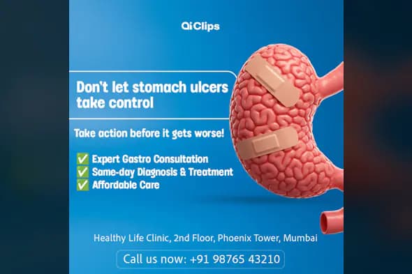 Enhanced Stomach Ulcer Awareness Campaign Template