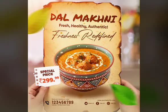 Indian Cuisine Promotion Template