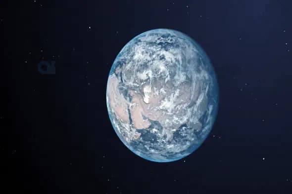 Full View of Earth from Space - Vibrant Planetary Details