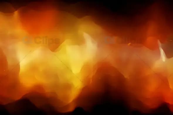 Abstract Fiery Flow - Dynamic Orange and Red Background Animation