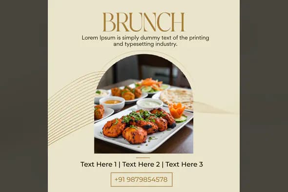 Elegant Brunch Menu Template